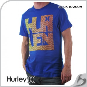 T-Shirts - Hurley Letter T-Shirt - Blue