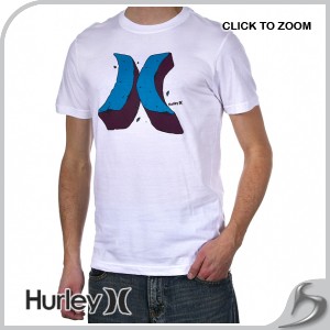 Hurley T-Shirts - Hurley Rock T-Shirt - White
