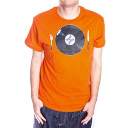 Vinyl Platter SS T-Shirt - Heather Blaze