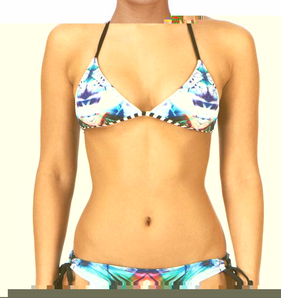 Hurley Womens Hurley Krystal Triangle Bikini Top - Multi