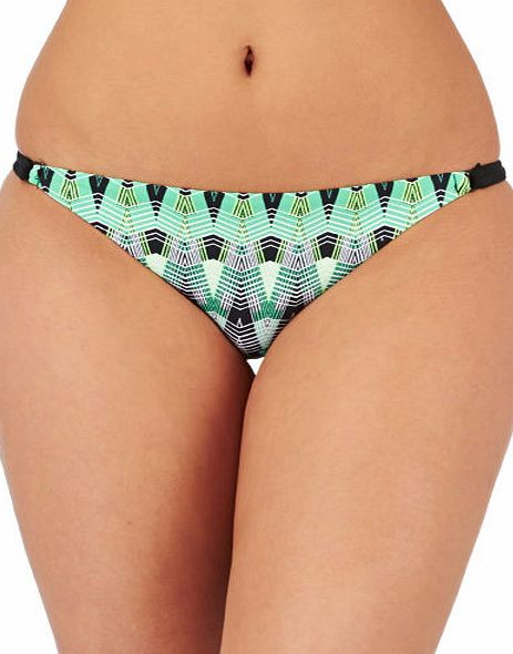 Hurley Womens Hurley Phoenix String Bikini Bottom - Aqua