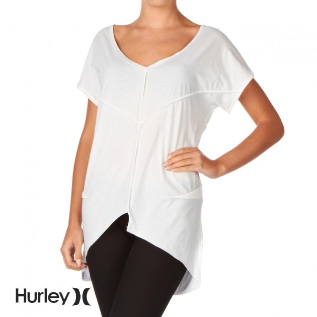 Hurley Womens Hurley Whiskers T-Shirt - Stonewash