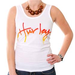 hurley Womens Mascara Tank T-Shirt - White