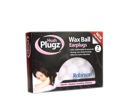 Plugz Wax Ball Earplugs 7 PAIRS