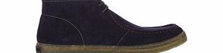 Hush Puppies Aquaice Wallaboot blue suede boots