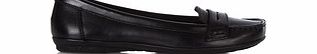 Hush Puppies Ceil black leather penny loafers