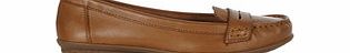 Hush Puppies Ceil tan leather penny loafers