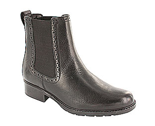 Hush Puppies Charming Riding Boot With Gussett and Cleated Sole