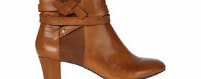 Hush Puppies Coco tan leather ankle boots