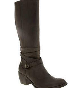 Hush Puppies Dark Brown Malory Rustique Boots