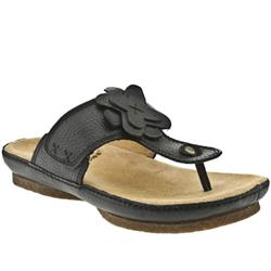 Female Hermione Leather Upper in Black, Purple