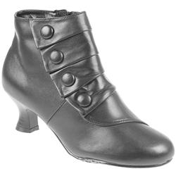 Female Hp8goodnessm Leather Upper Leather/Textile Lining Comfort Ankle Boots in Black Leather