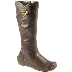 Hush Puppies Female Hp8lush Leather Upper Textile Lining Casual in Black Leather, Brown Leather