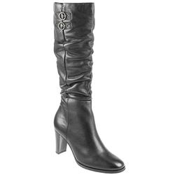 Female Pklsp616 Leather Upper Textile Lining Calf/Knee in Black