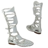 Garage Shoes - Celtic - Womens Flat Sandal - White Size 4 UK