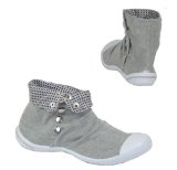 Hush Puppies Garage Shoes - Morris - Womens Flat Canvas Shoe - Jersey Size 3 UK