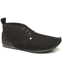 Hush Puppies Male Anson Leather Upper Casual in Black, Dark Brown