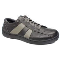 Male Hush Puppies Jet Leather Upper in Black