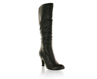 Mid High Boot with Ruche Detail