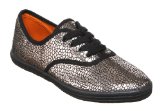 Office Androquai Lace Up Pewter Snake - 3 Uk