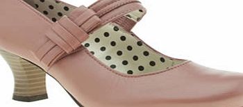 Pale Pink Philippa Bow Low Heels