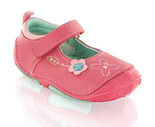 Pre-walker Shoe With Flower Trim