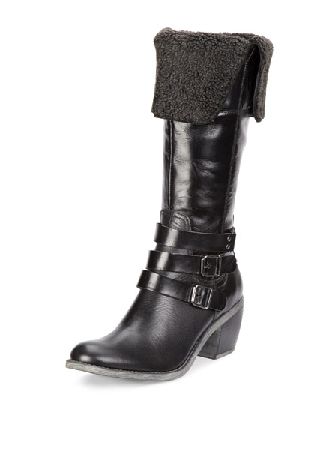Hush Puppies Rustique Fur Trim Knee Boots
