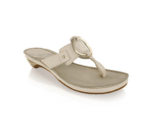 Sandal With Ring Trim Detail