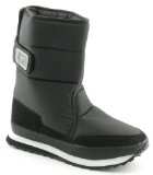 Hush Puppies SnowJogger Quilted Snow Boot Black - 7 Uk