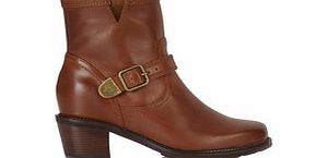 Hush Puppies Summer Cordell brown leather boots