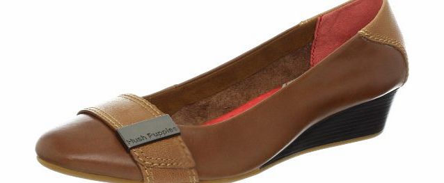 Hush Puppies Womens Candid Pump Ornament Tan 3 UK, 36 EU