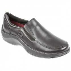 Hush Puppies Womens Hp2lively Leather Upper Textile Lining Casual in Black