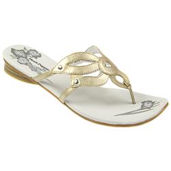 Hush Puppies Womens Hpnikki Leather Upper Leather Lining Comfort Summer in Gold, Silver
