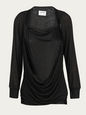 HUSSEIN CHALAYAN TOPS BLACK XS HC-U-HDR709C