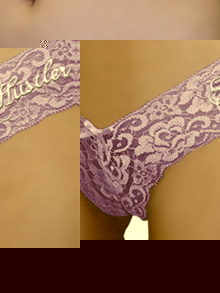 Lace V Purple Thong