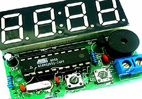 Hwydo 4 Digit Clock Hour Minute Second Two Alarm Am 8 to Pm 8 OClock Alarm Kits
