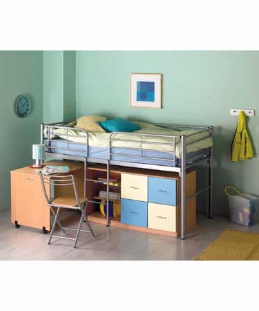 bunk bed , mattress, chest of drawers, desk , file cabinet and chair