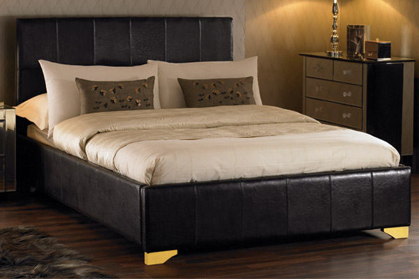 Como Faux Leather Bed Kingsize 150cm