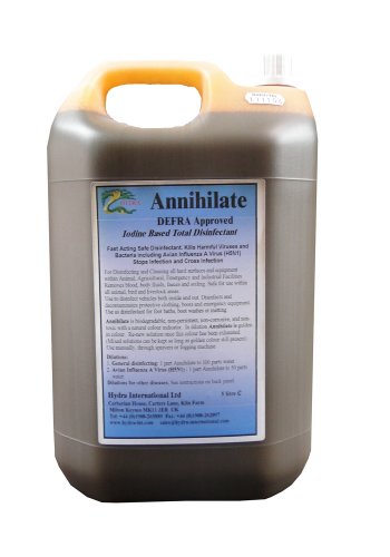 HYDRA  Annihilate Aquatic 1x1Litre Disinfectant for Pond Equipments