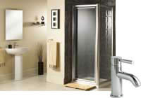 Pivot Door Shower Enclosure Bathroom Suite 760 x 760mm