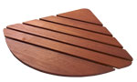 Hydrolux Shower Tray Wooden Footboard True Quadrant 900 x 900mm