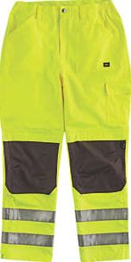 Hyena, 1228[^]4050H Hi-Vis Waterproof Trousers Elasticated