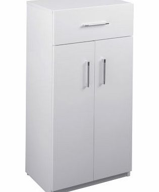 Hygena 2 Door 1 Drawer Bathroom Cabinet - White