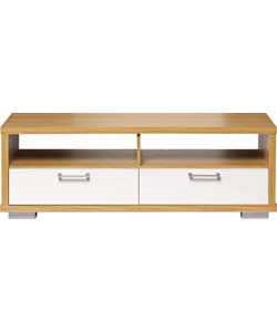 Hygena Arty High Gloss TV Unit - Oak Effect