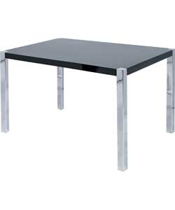 Hygena Black Gloss Dining Table