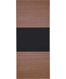 Chicago 1600mm Wardrobe Doors - Walnut and Black