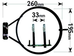ELEMENT FAN OVEN HYGENA. PN# ELE2035