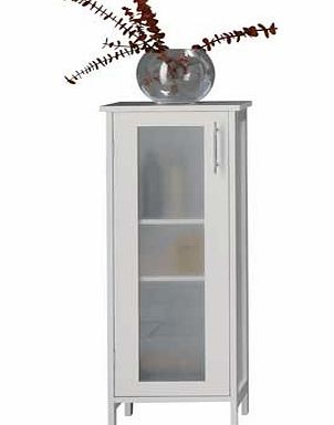 Hygena Frosted Insert Bathroom Floor Cabinet -