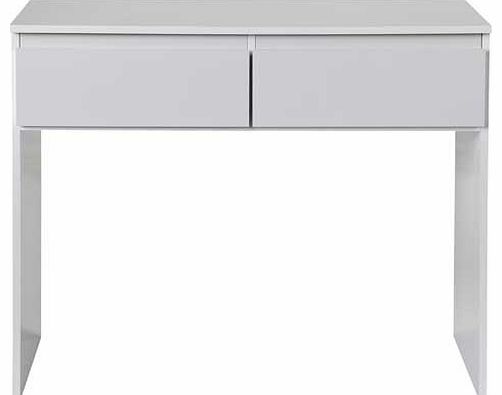 Hygena Hamlin High Gloss 2 Drawer Dresser - White