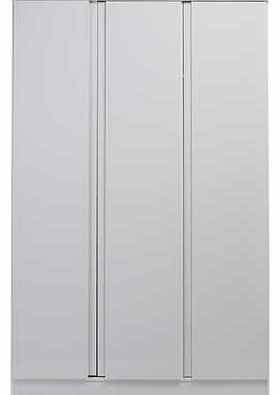 Hygena Hamlin High Gloss 3 Door Wardrobe - White